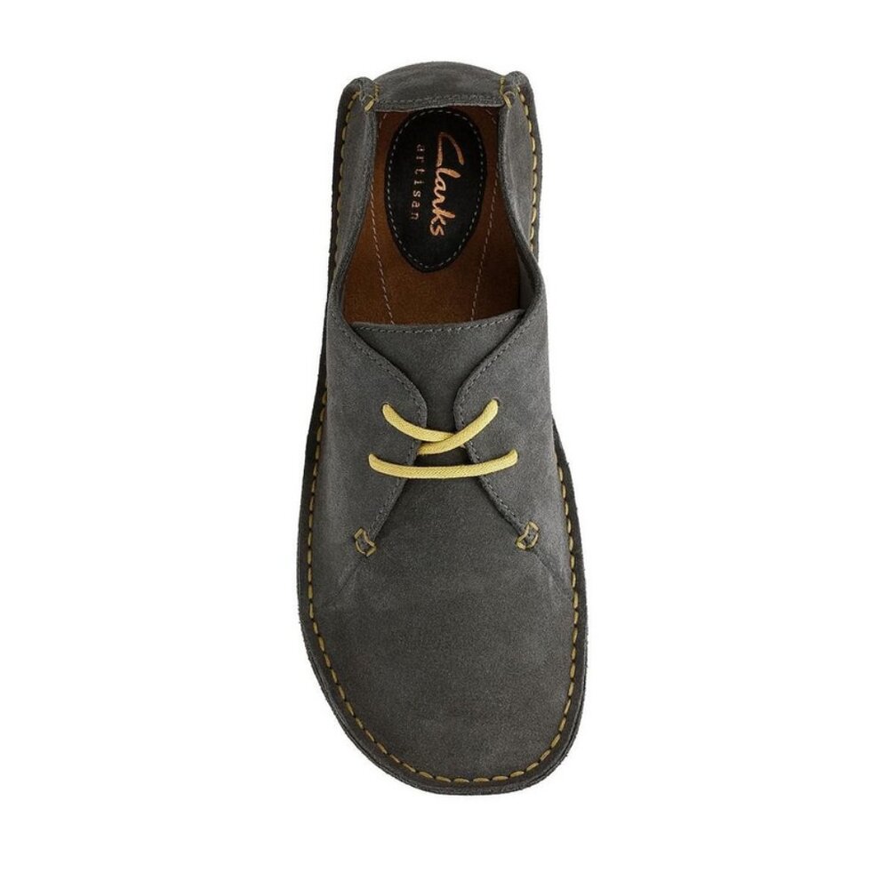 Clarks Sz. 8 Grey Suede Janey Mae Oxford
